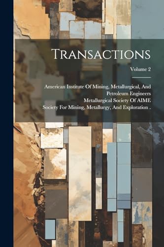 American Institute O - Transactions; Volume 2 - New paperback or softb