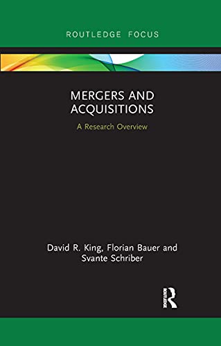 King - Mergers and Acquisitions  A Research Overview - New paperback o