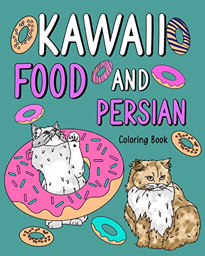 PaperLand - Kawaii Food and Persian Coloring Book  Adult Coloring Page