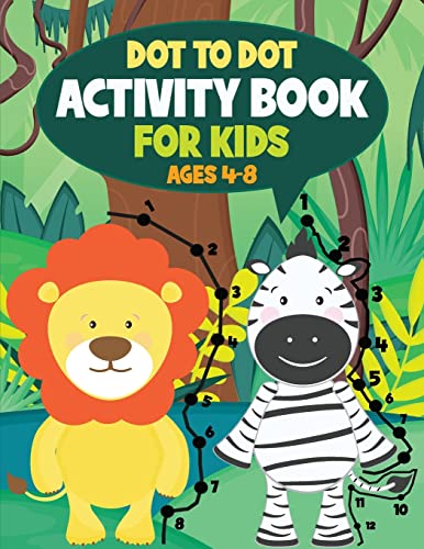 Borens - Dot to Dot Activity Book for Kids: Connect the Dots and Color