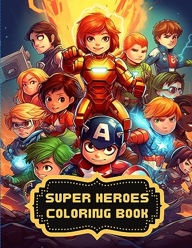 Hazra - Super Heroes Coloring Book  Coloring Book for Kids - New paper