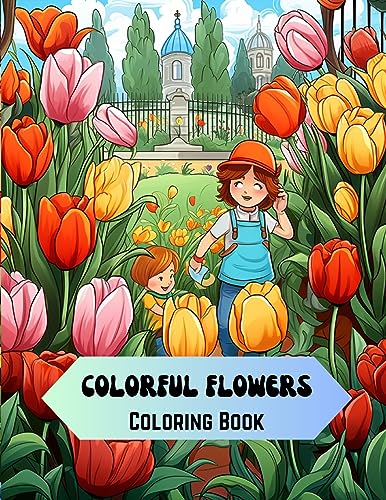 Hazra - Colorful Flowers Coloring Book - New paperback or softback
