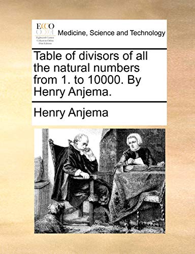 Anjema - Table of divisors of all the natural numbers from 1. to 10000