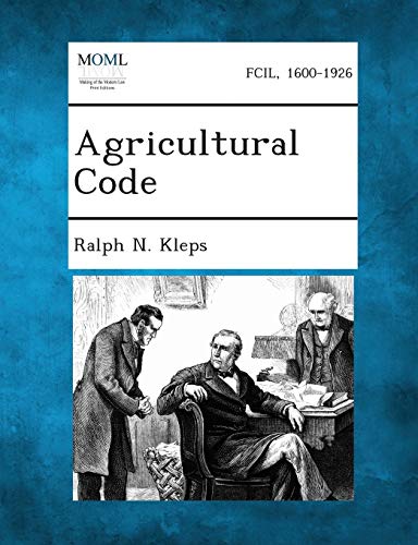 Kleps - Agricultural Code - New paperback or softback