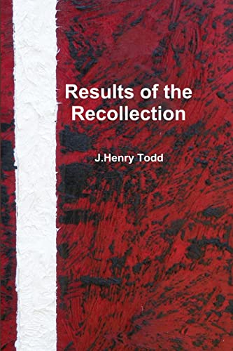 odd - Results of the Recollection - New paperback or softback