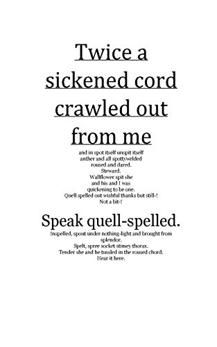 Adams - Twice a sickened cord crawled out from me  and in spot itself