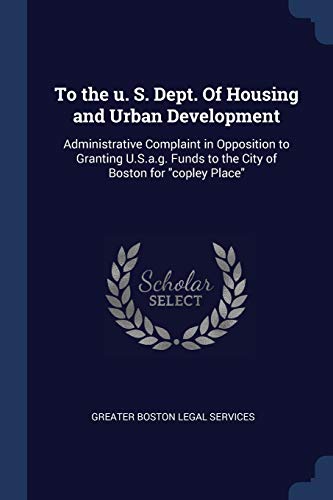 Services - To the u. S. Dept. Of Housing and Urban Development: Admini