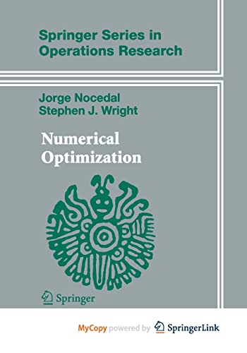 Nocedal - Numerical Optimization - New paperback or softback
