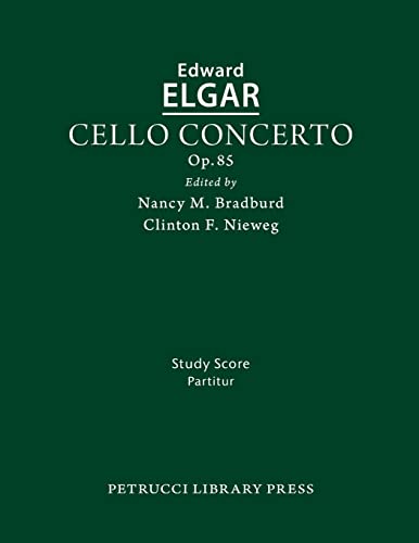 Elgar - Cello Concerto, Op.85: Study score - New paperback or softback