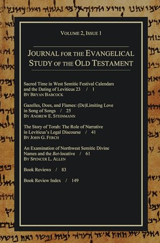 Andrews - Journal for the Evangelical Study of the Old Testament, 2.1
