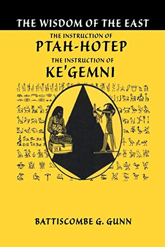 Gunn - Teachings of Ptahhotep  The Oldest Book in the World - New pape