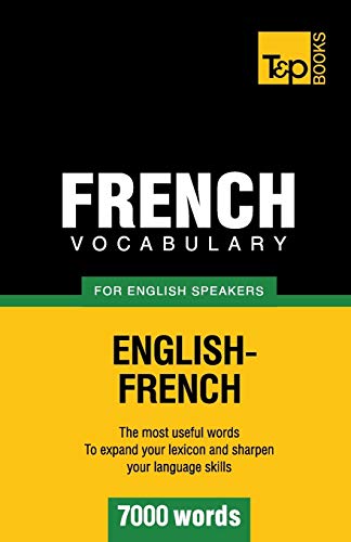 aranov - French vocabulary for English speakers - 7000 words - New pap