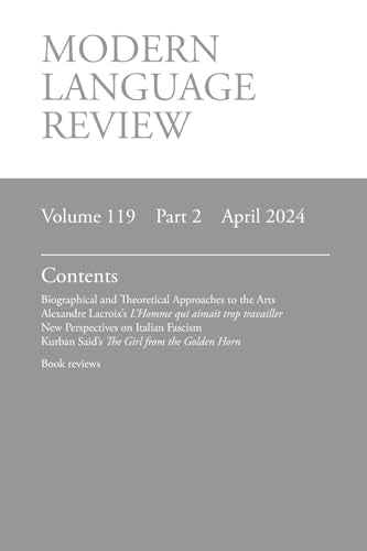 O'Meara - Modern Language Review (119.2) April 2024 - New paperback or