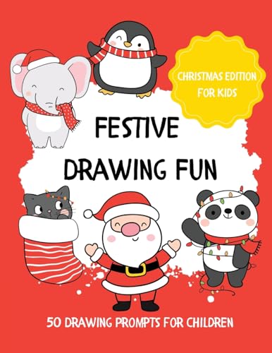 Bell - Festive Drawing Fun : 50 Drawing Prompts for Children - New pap