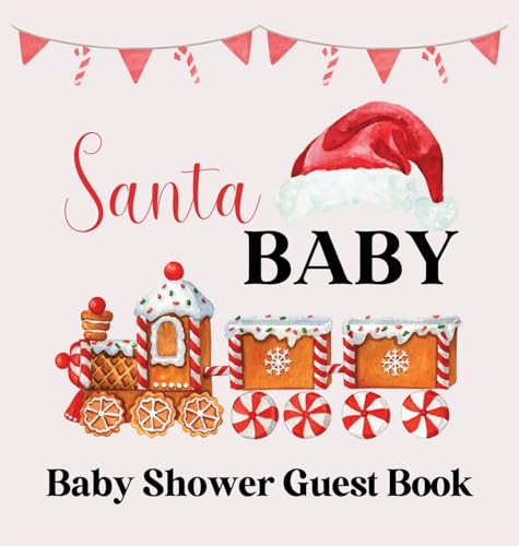 Bell - Christmas Baby Shower Guest Book (hardback) - New hardback or c