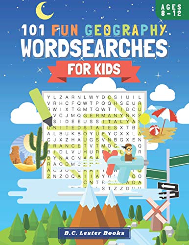 BOOKS - 101 Fun Geography Wordsearches For Kids  A Fun And Educational