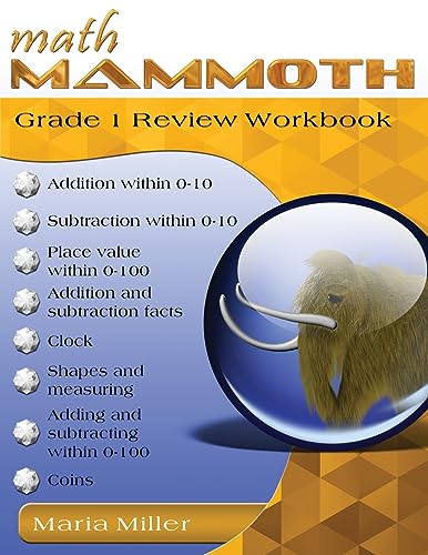 Miller - Math Mammoth Grade 1 Review Workbook - New paperback or softb
