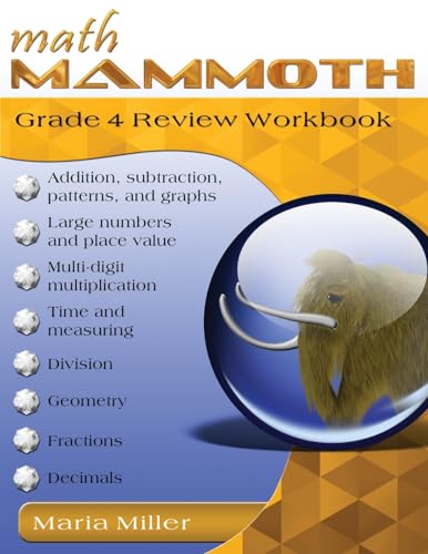 Miller - Math Mammoth Grade 4 Review Workbook - New paperback or softb