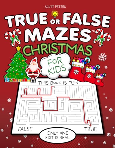 Peters - True Or False Mazes  Christmas - New paperback or softback