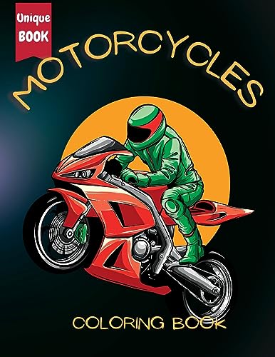 BOOKS - Motorcycle Coloring Book for Boys: Fuel Their Creativity with