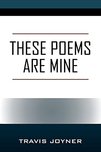 Joyner - se Poems are Mine - New paperback or softback