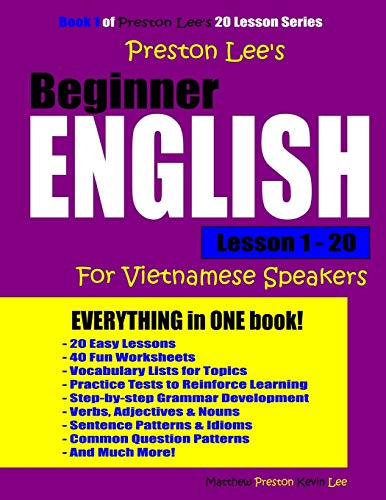 Preston - 's Beginner English Lesson 1 - 20 For Vietnamese Speakers -