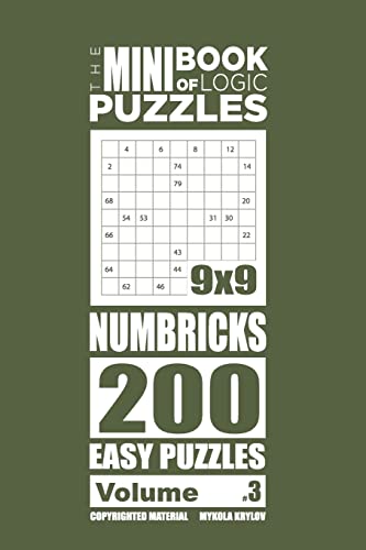 Krylov - Mini Book of Logic Puzzles - Numbricks 200 Easy (Volume 3) -