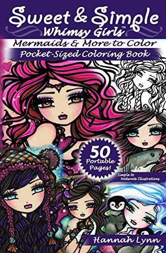 Lynn - Sweet & Simple Mermaids & More to Color Pocket-Sized Coloring B