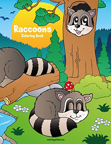 Snels - Raccoons Coloring Book 1 - New paperback or softback