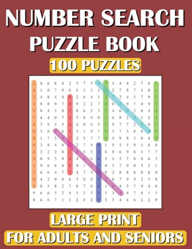 Prime Puzzlers - Number Search Puzzle Book: 100 Puzzles Large Print fo