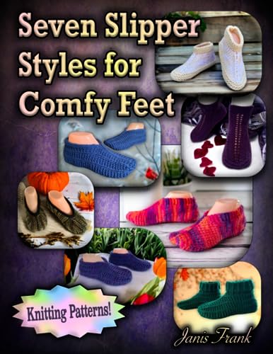 Frank - Seven Slipper Styles for Comfy Feet  Knitting Patterns - New p