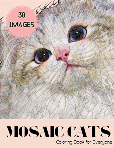Wanderer - Mosaic Cats: Coloring Book for Everyone - New paperback or