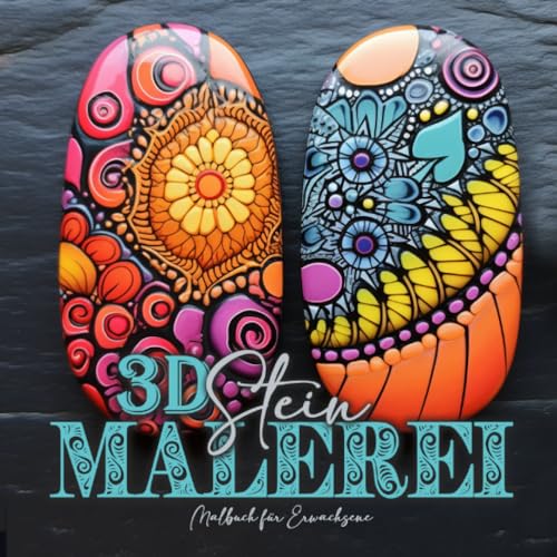 Publishing - 3D Stone Painting Coloring Book for Adults: stones Colori