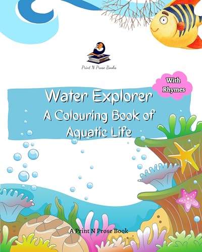 Books - Water Explorer: A Colouring Book of Aquatic Life - New paperba