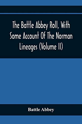 Abbey - Roll, With Some Account Of The Norman Lineages (Volume Ii) - N
