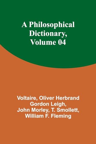 Voltair - A Philosophical Dictionary, Volume 04 - New paperback or sof