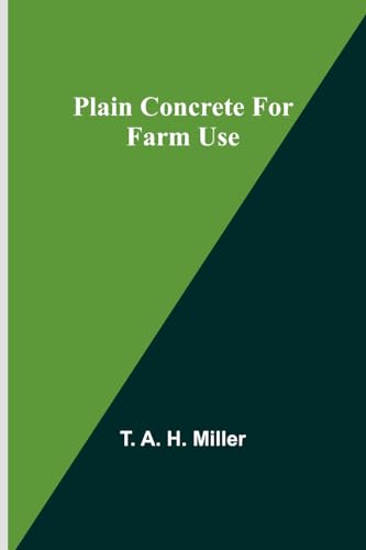 Miller - Plain Concrete for Farm Use - New paperback or softback