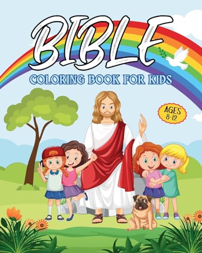 Yunaizar88 - Bible Coloring Book for Kids Ages 8-12: Biblical Illustra