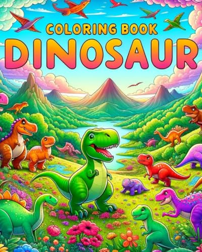 Hagen - Dinosaur Coloring Book: Creative Dinosaur Illustrations, Large