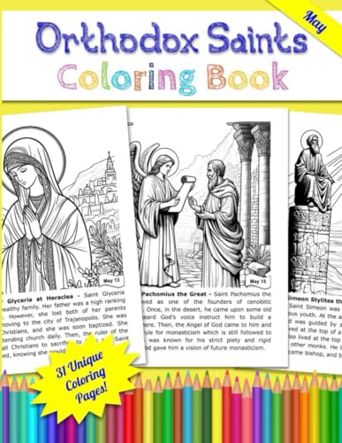 Smit - May Orthodox Christian Saints Coloring Book - New paperback or