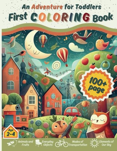 AdrinaFausta - An Adventure for Toddlers, First Coloring Book : Animal