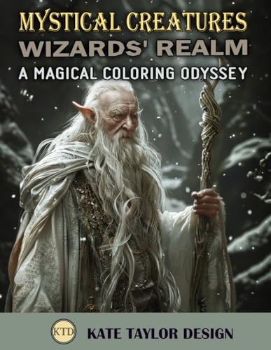 Design - Wizards' Realm: A Magical Coloring Odyssey: Explore the Arcan