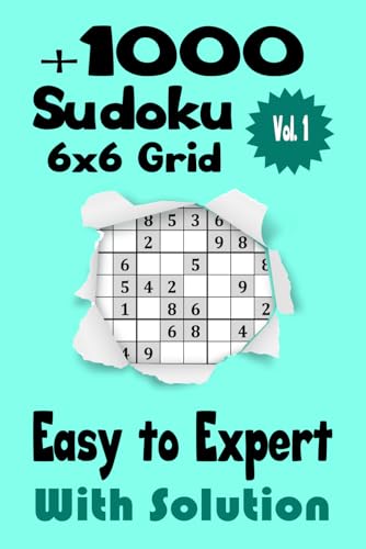Go - Sudoku book +1000 grid with solution - Easy to Expert sudoku puzz