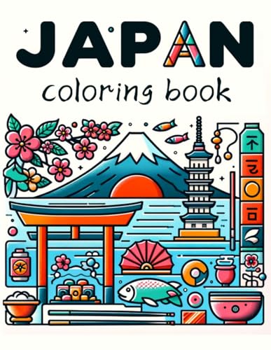 Osborne Art - JAPAN Coloring Book: Each Page Holds the Spirit and Esse