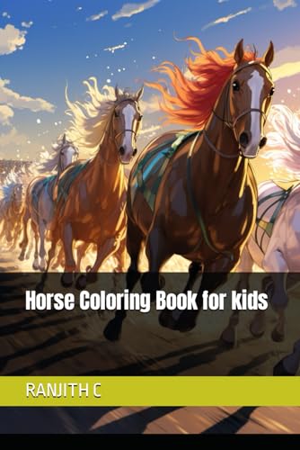 C - Horse oloring Book for kids - New paperback or softback