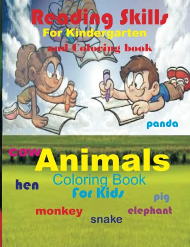 Solmartom - Reading Skills for Kindergarten and Coloring Book  Animal