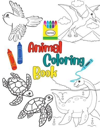 Kollection - Animals Coloring Book for Toddlers: Funny Animals. Easy C