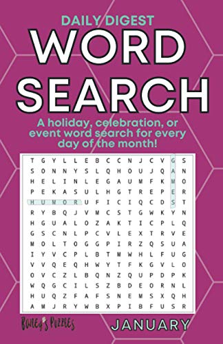 Carter - DAIlY JANUARY WORD SEARCH  a holiday, celebration, or event w