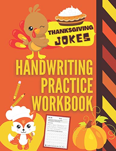 Pearl Penmanship Pre - Thanksgiving Jokes Handwriting Practice Workboo