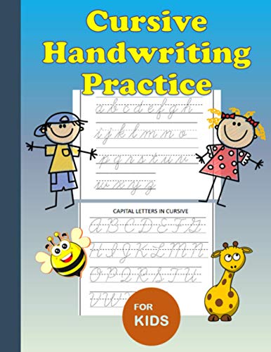 Books - Cursive Handwriting Practice  For Kids  Workbook to learn how